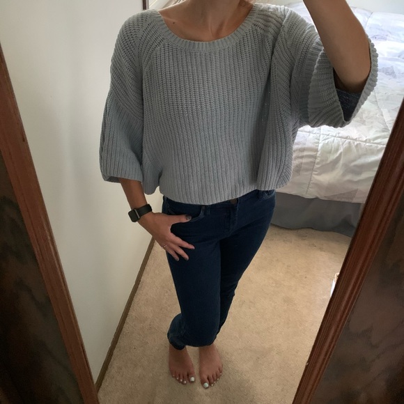 Free People Sweaters - Free People Oversized Crop Sweater